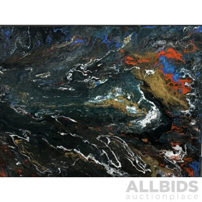 Artist Unknown, (20th Century, Australian), Abstract Dreamscape, Mixed Media Acrylic on Canvas, 46 x 36 cm