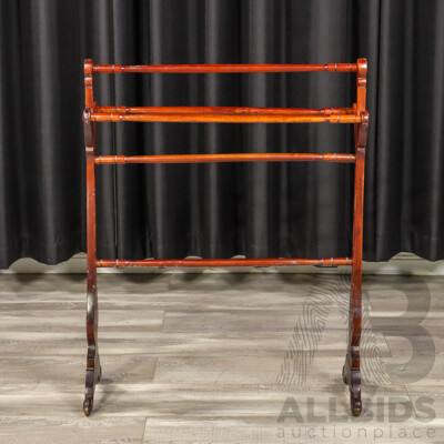 Victorian Mahogany Towel Rail Victorian Mahogany Towel Rail