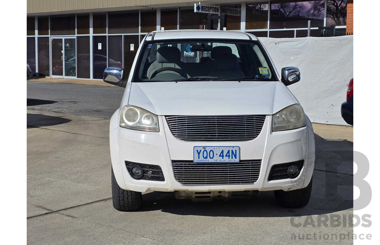 4/2012 Great Wall V200 K2 Dual Cab Utility White Turbo Diesel 2.0L