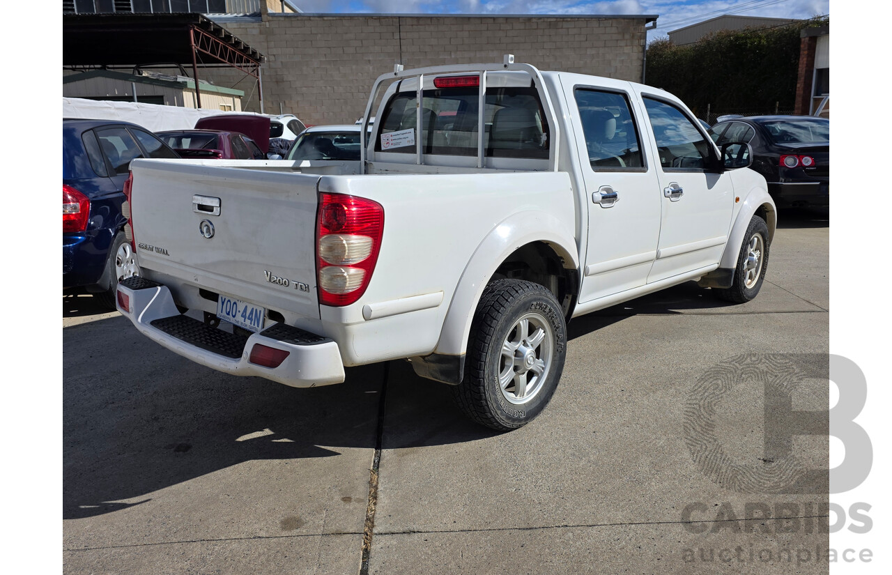 4/2012 Great Wall V200 K2 Dual Cab Utility White Turbo Diesel 2.0L