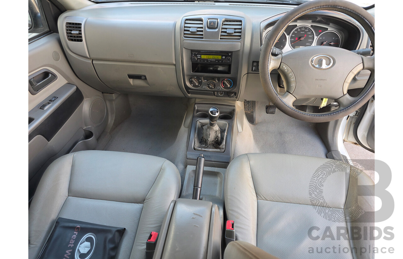 4/2012 Great Wall V200 K2 Dual Cab Utility White Turbo Diesel 2.0L