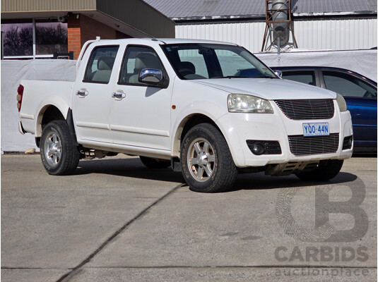 4/2012 Great Wall V200 K2 Dual Cab Utility White Turbo Diesel 2.0L