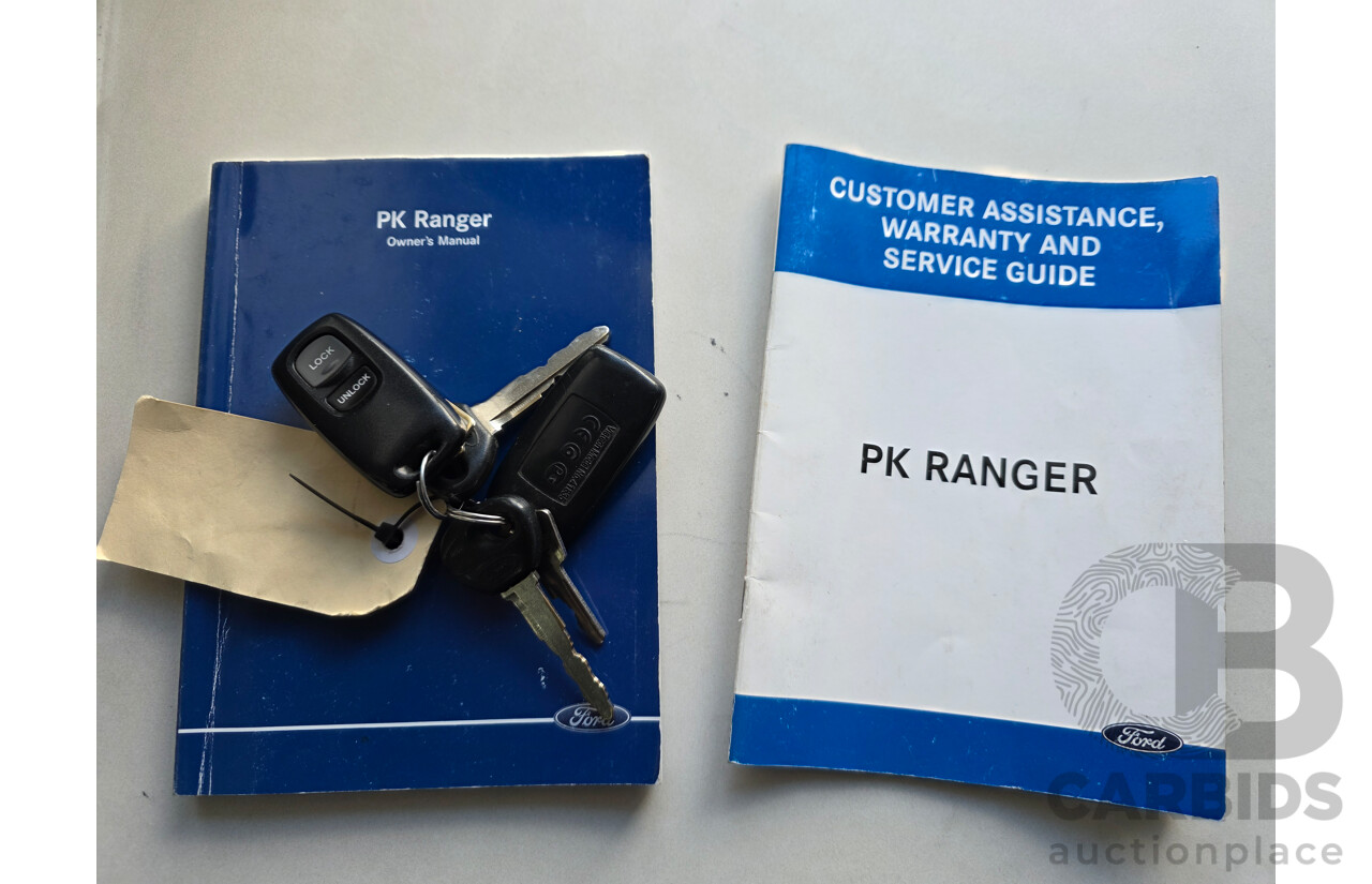 5/2009 Ford Ranger XL (4x4) PK Dual C/Chas White Turbo Diesel 3.0L