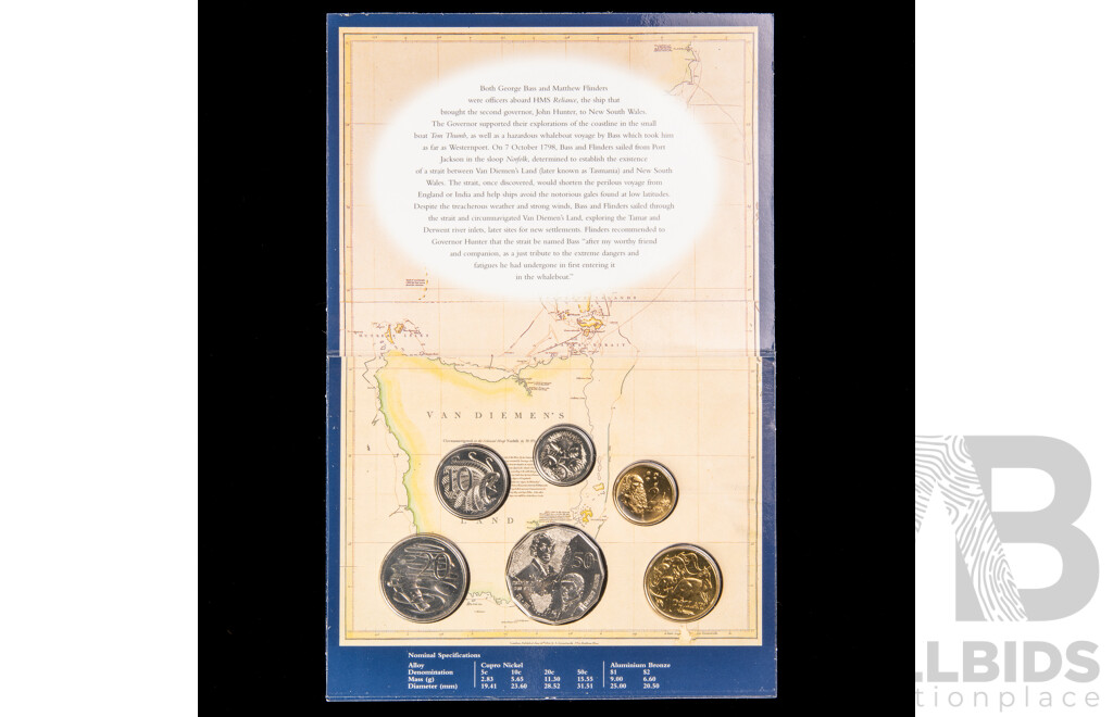 Australian RAM 1998 and 1999 Six UNC Coin Sets, Bass & Flinders,  International Year of the Older Persons