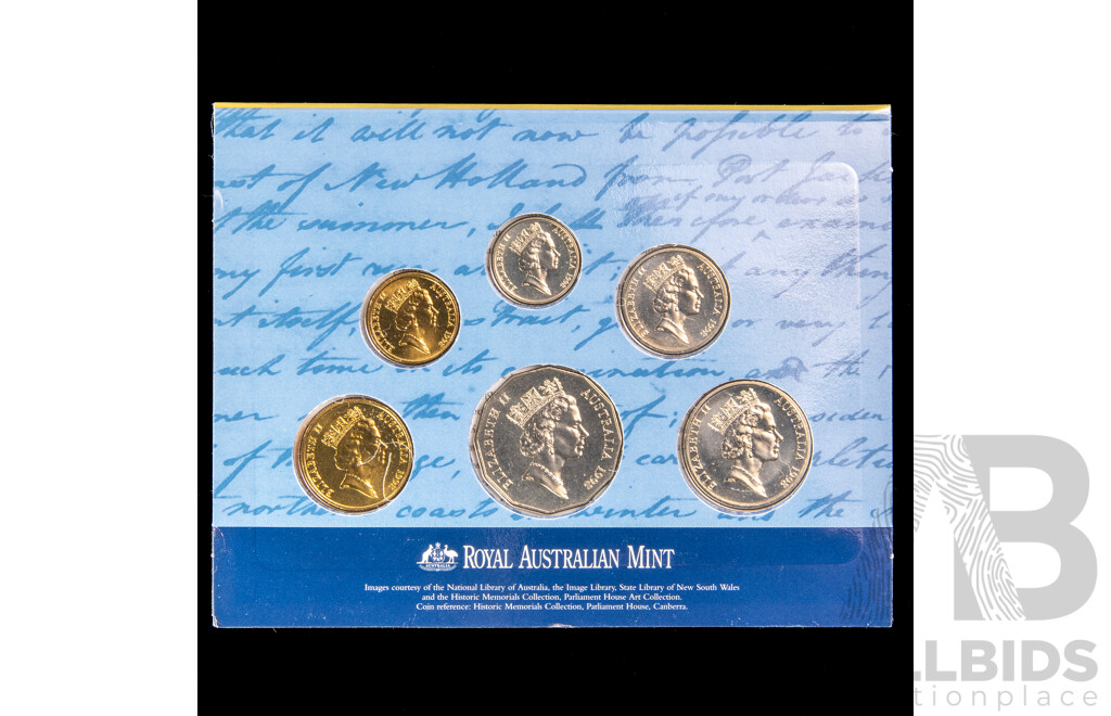 Australian RAM 1998 and 1999 Six UNC Coin Sets, Bass & Flinders,  International Year of the Older Persons
