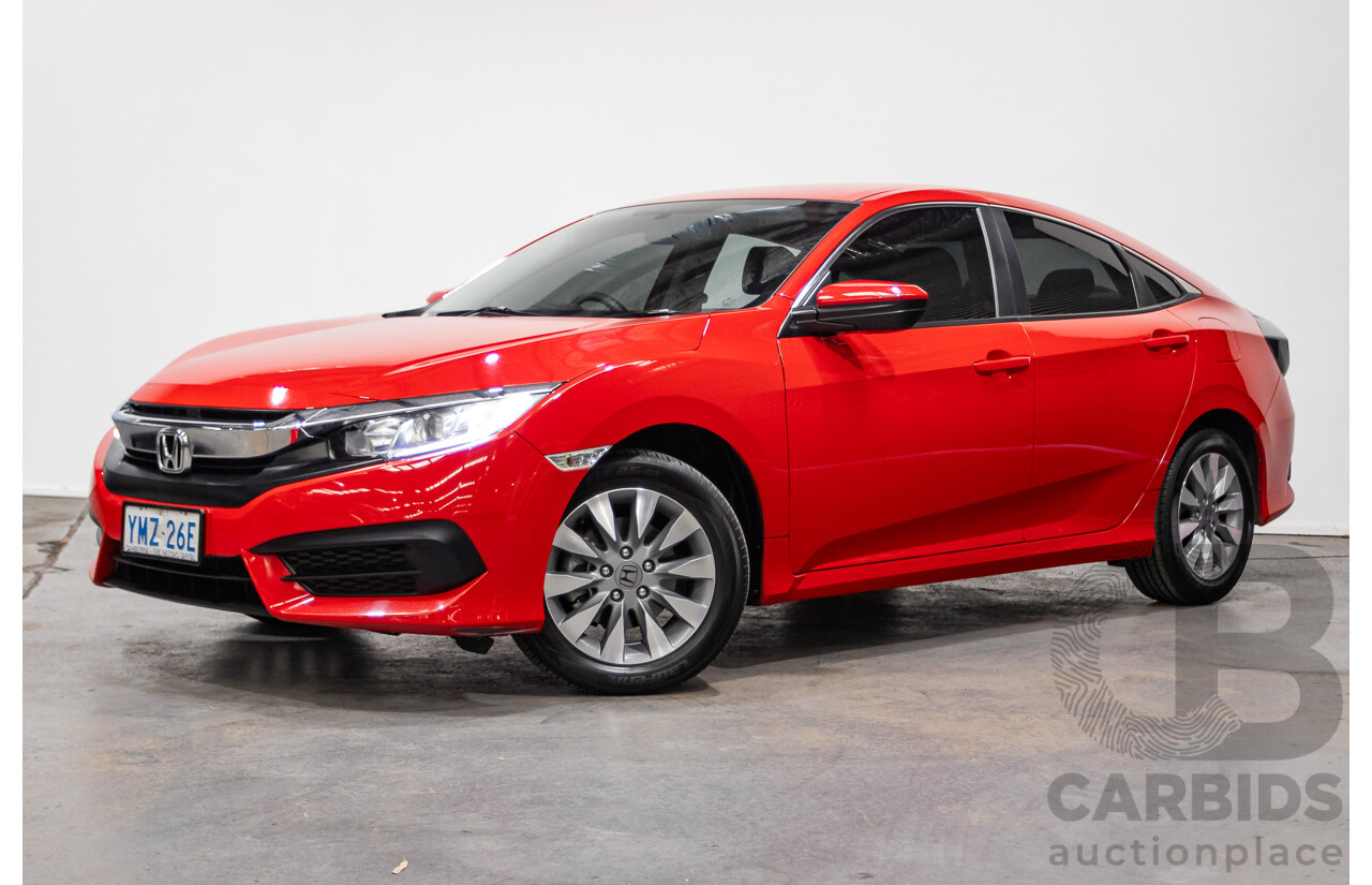 07/2018 Honda Civic VTi MY18 4D Sedan Rally Red 1.8L