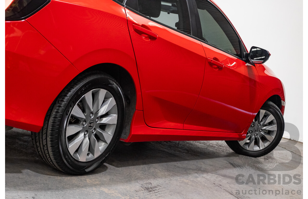 07/2018 Honda Civic VTi MY18 4D Sedan Rally Red 1.8L