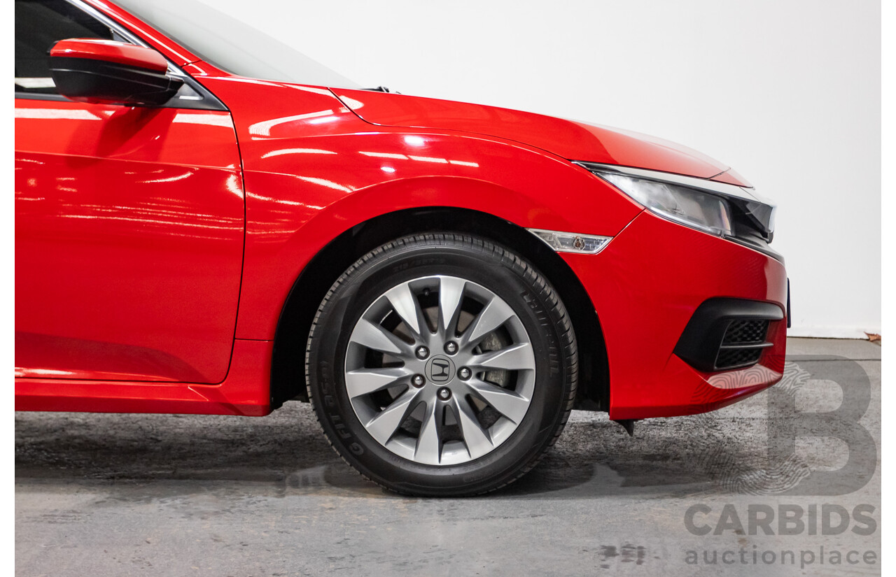 07/2018 Honda Civic VTi MY18 4D Sedan Rally Red 1.8L
