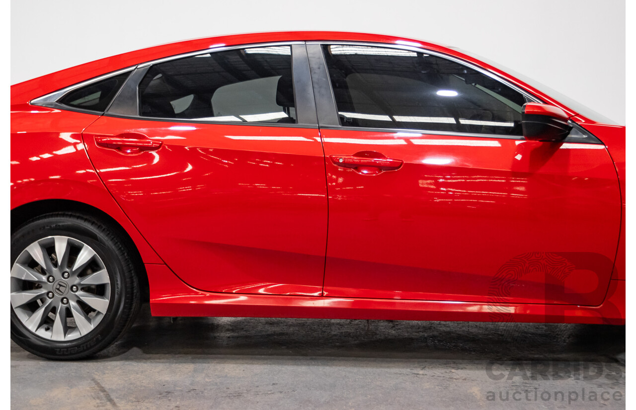07/2018 Honda Civic VTi MY18 4D Sedan Rally Red 1.8L