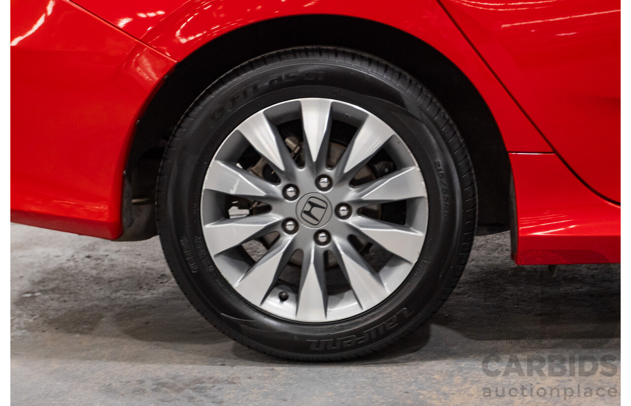 07/2018 Honda Civic VTi MY18 4D Sedan Rally Red 1.8L