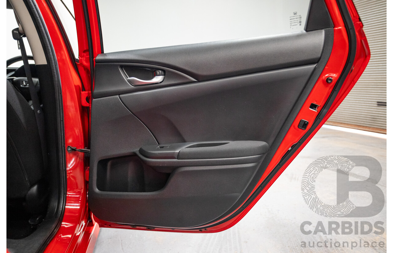 07/2018 Honda Civic VTi MY18 4D Sedan Rally Red 1.8L