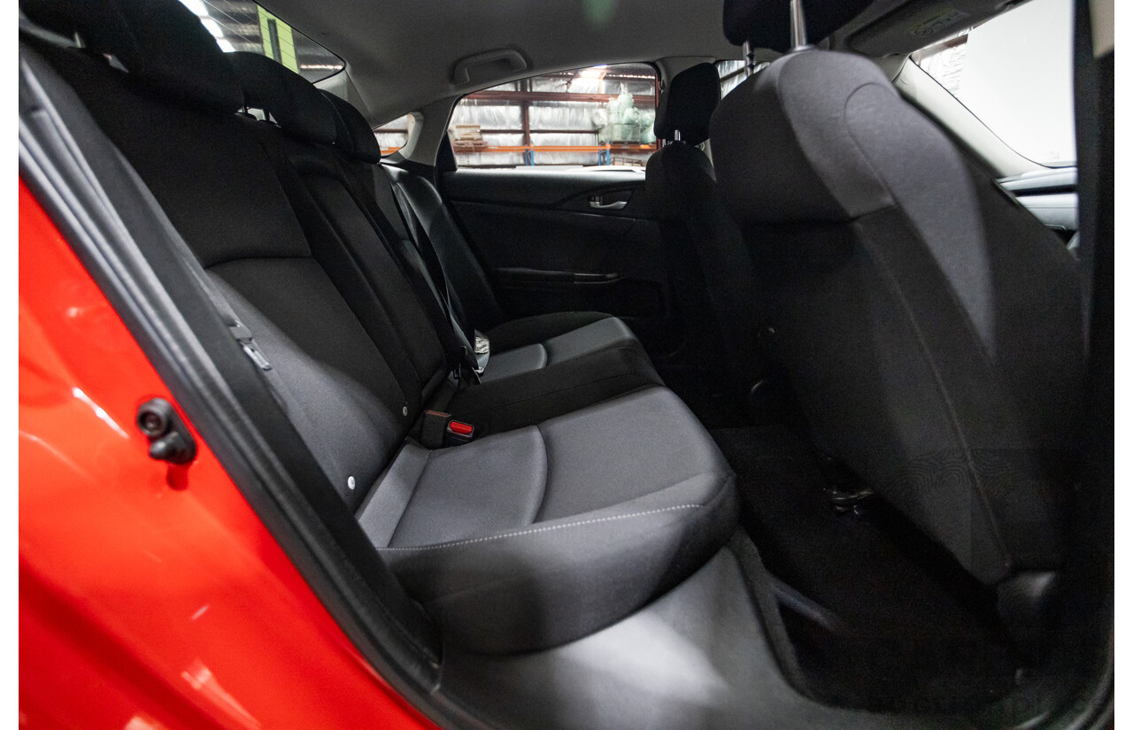 07/2018 Honda Civic VTi MY18 4D Sedan Rally Red 1.8L