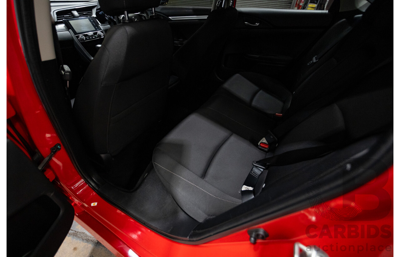 07/2018 Honda Civic VTi MY18 4D Sedan Rally Red 1.8L