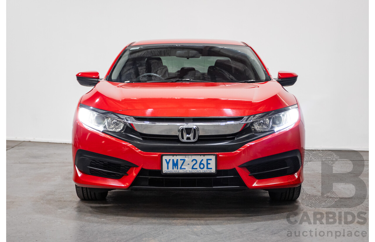 07/2018 Honda Civic VTi MY18 4D Sedan Rally Red 1.8L
