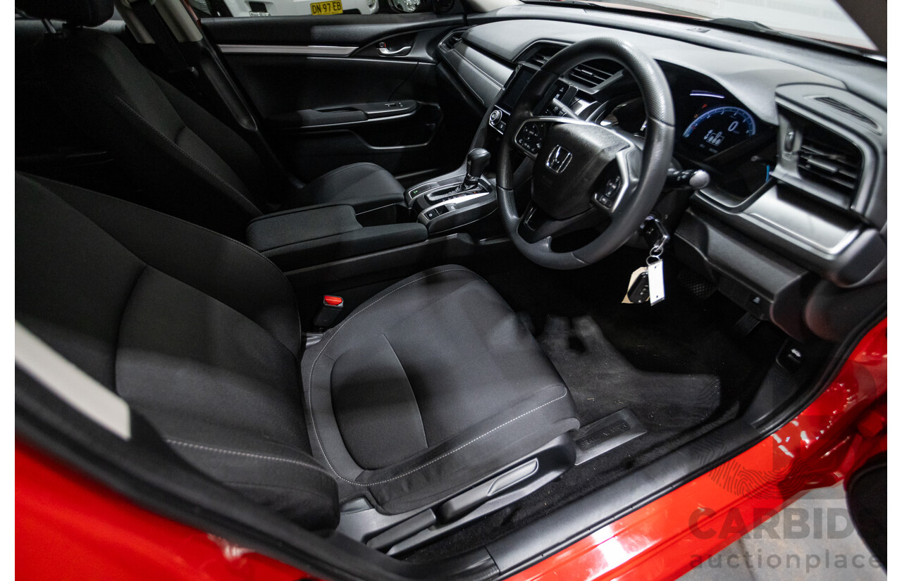 07/2018 Honda Civic VTi MY18 4D Sedan Rally Red 1.8L