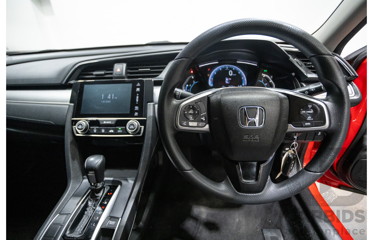 07/2018 Honda Civic VTi MY18 4D Sedan Rally Red 1.8L