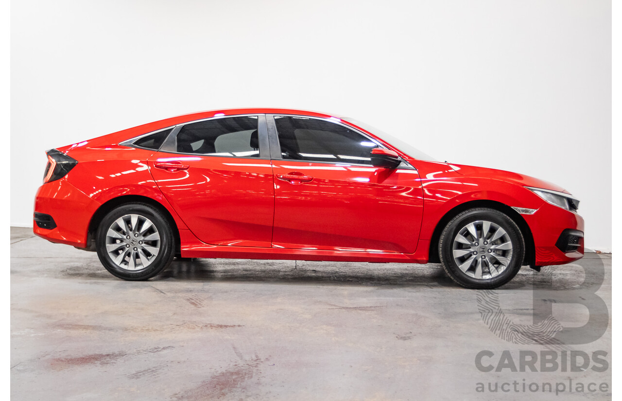07/2018 Honda Civic VTi MY18 4D Sedan Rally Red 1.8L