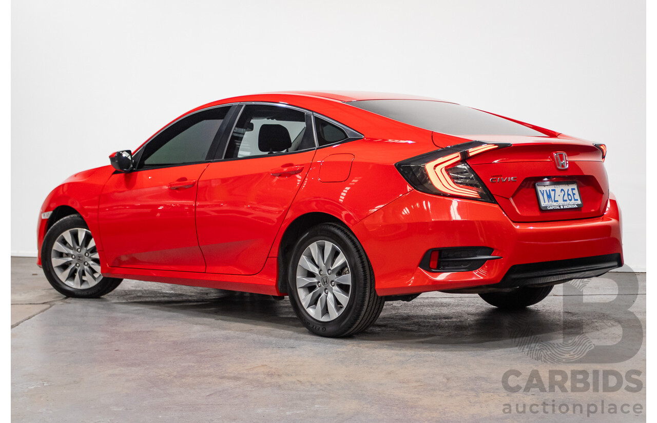 07/2018 Honda Civic VTi MY18 4D Sedan Rally Red 1.8L