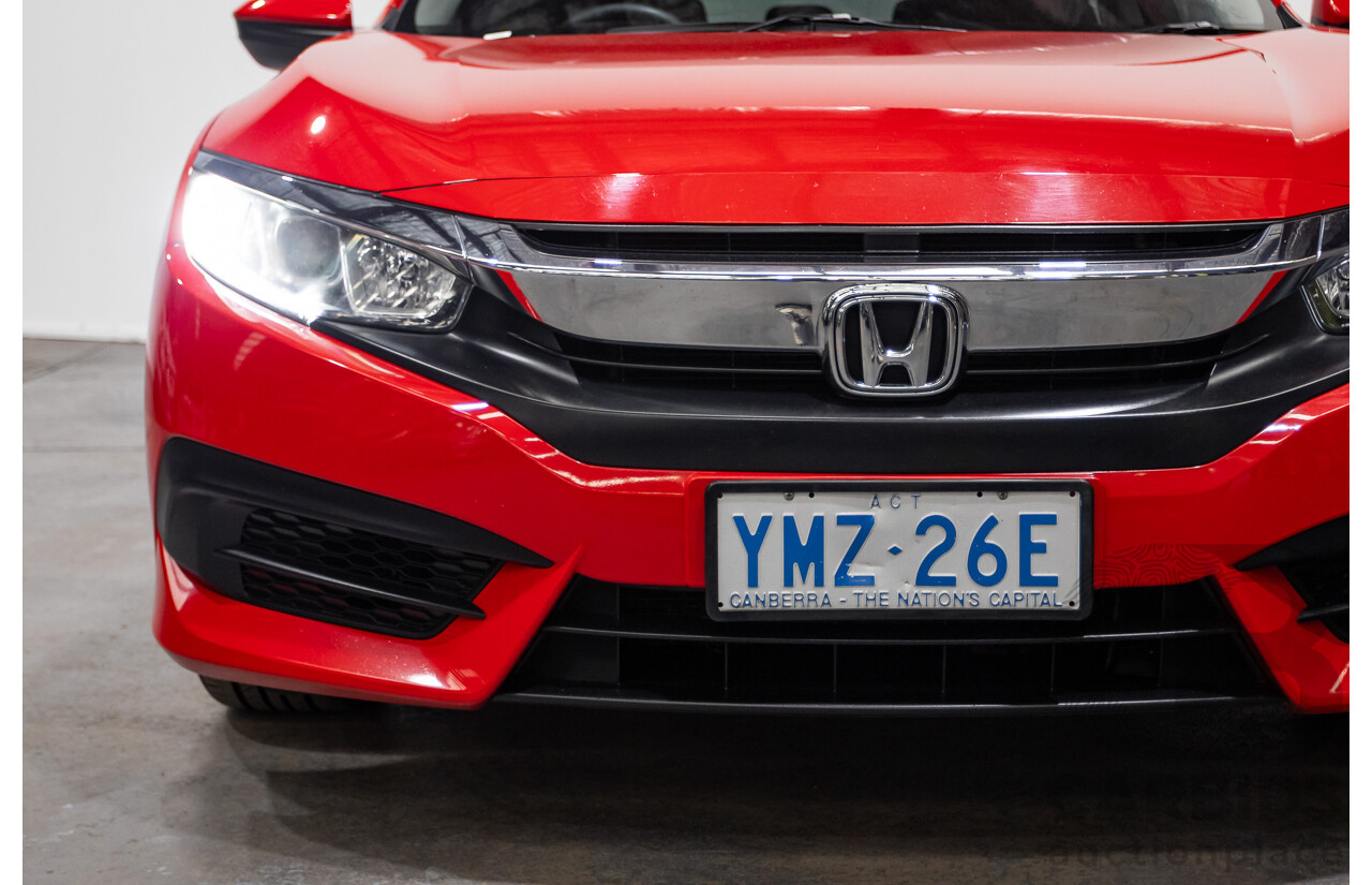 07/2018 Honda Civic VTi MY18 4D Sedan Rally Red 1.8L