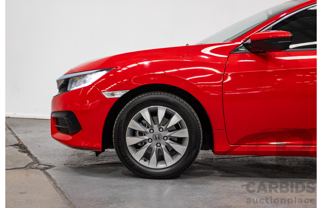 07/2018 Honda Civic VTi MY18 4D Sedan Rally Red 1.8L