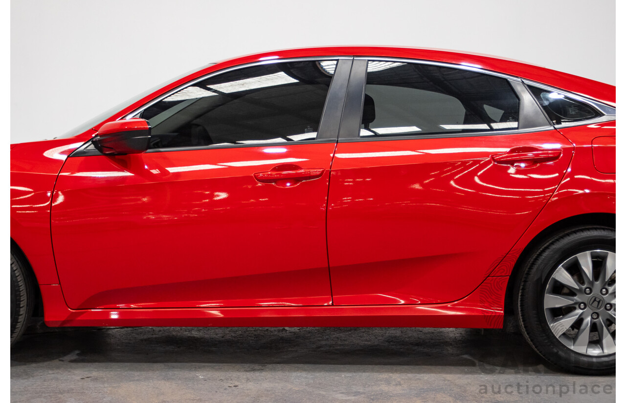 07/2018 Honda Civic VTi MY18 4D Sedan Rally Red 1.8L