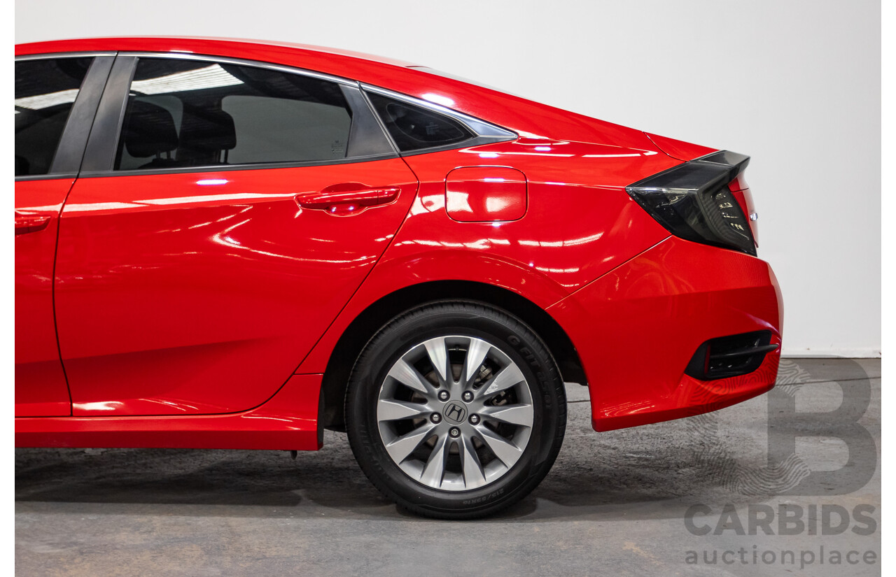 07/2018 Honda Civic VTi MY18 4D Sedan Rally Red 1.8L
