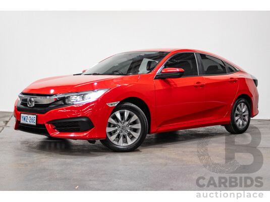 07/2018 Honda Civic VTi MY18 4D Sedan Rally Red 1.8L