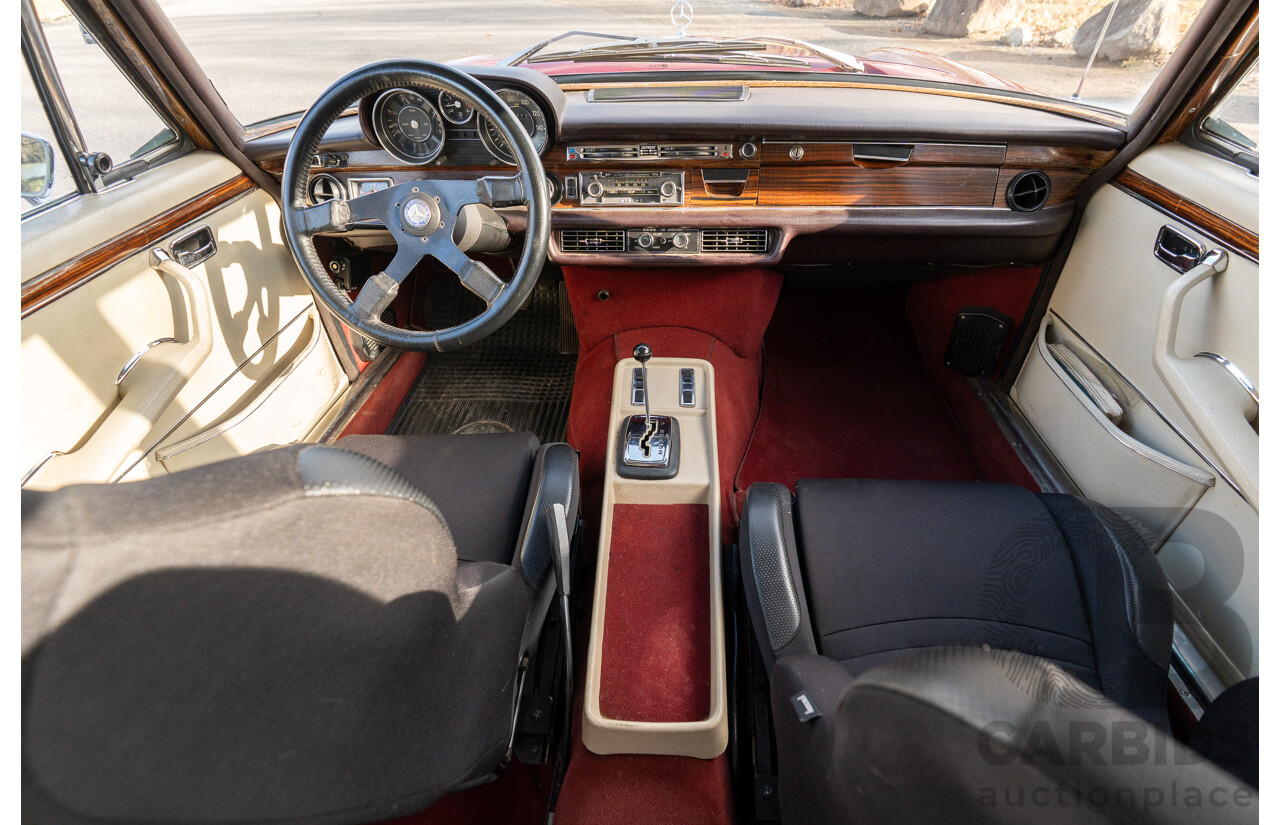 8/1970 Mercedes Benz 300 SEL 6.3 "Red Pig Tribute" W109 4d Sedan Cranberry V8 6.3L - Import