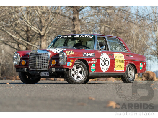 8/1970 Mercedes Benz 300 SEL 6.3 "Red Pig Tribute" W109 4d Sedan Cranberry V8 6.3L - Import