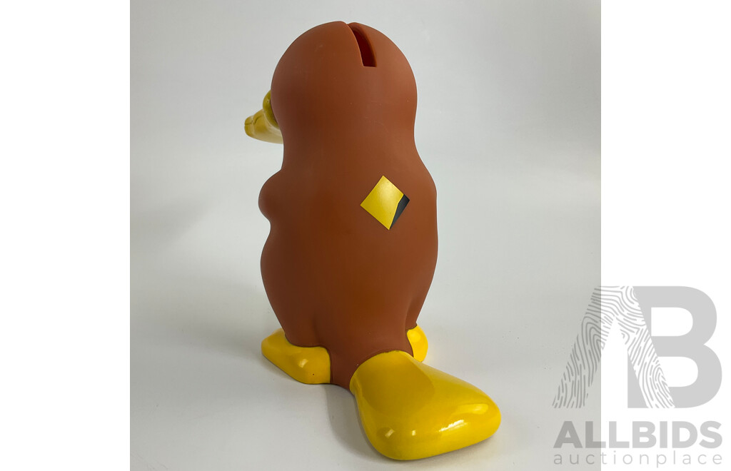 Barbie Doll with Hand Made Outfit, Fashion Cupboard Box and Commonwealth Bank Platypus Money Box