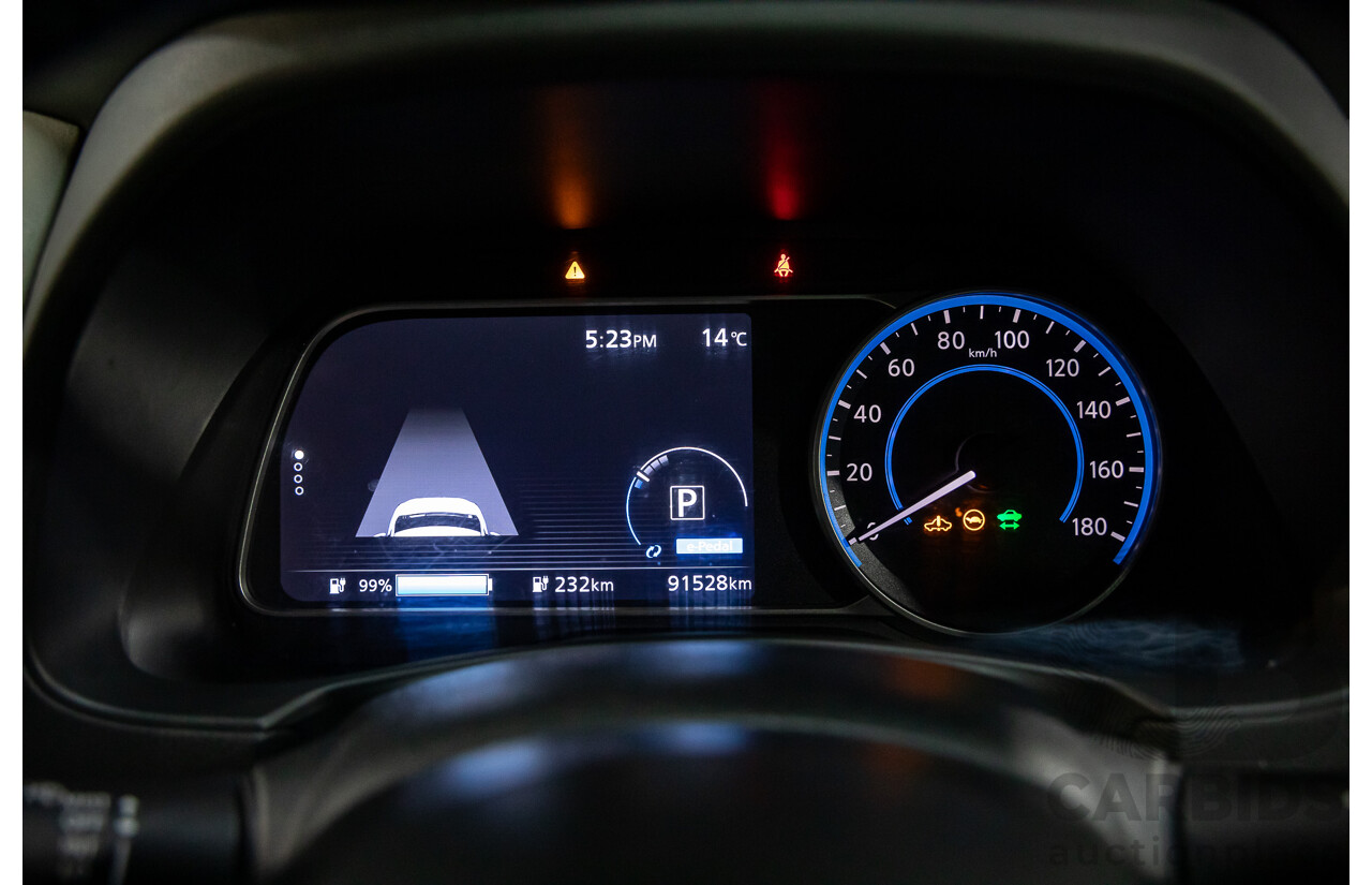 11/2018 Nissan Leaf (FWD) ZE1 5d Hatchback Ivory Pearl /Dark Blue Pearl Dedicated Electric EV AC110kW - 07/21 Import