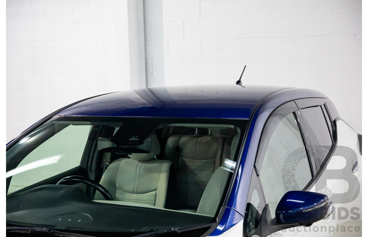 11/2018 Nissan Leaf (FWD) ZE1 5d Hatchback Ivory Pearl /Dark Blue Pearl Dedicated Electric EV AC110kW - 07/21 Import