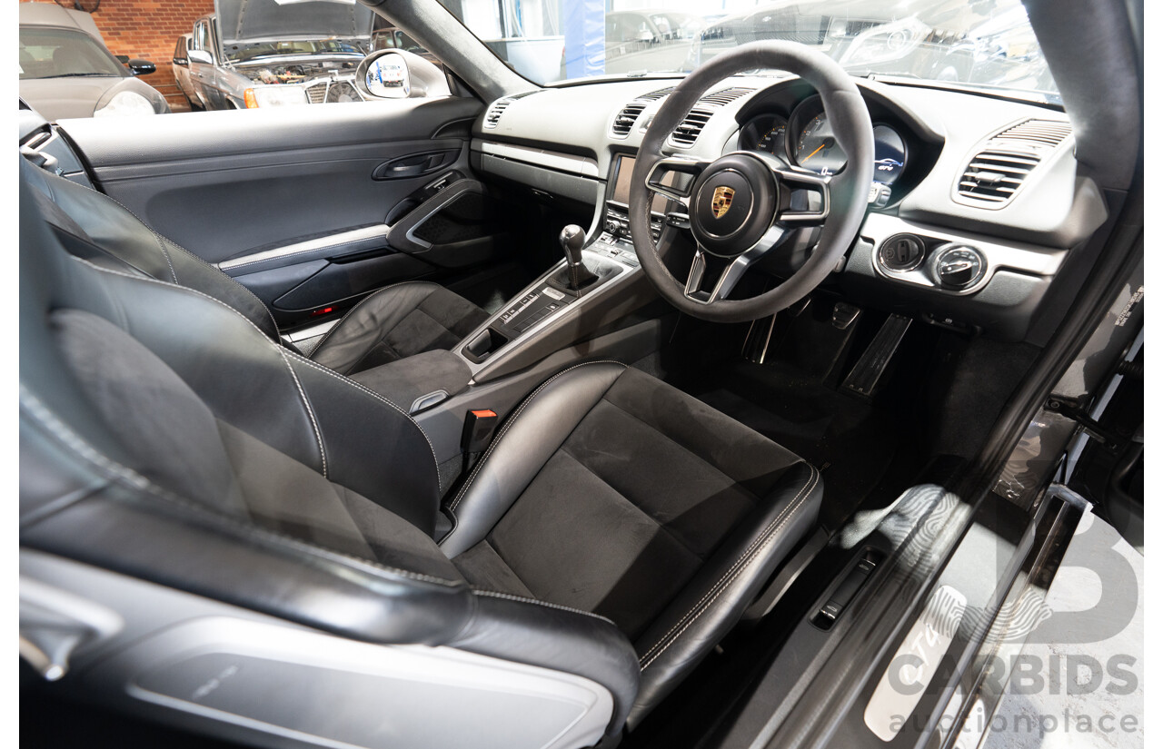 01/2016 Porsche Cayman GT4 981 MY16 2d Coupe Agate Grey Metallic 3.8L