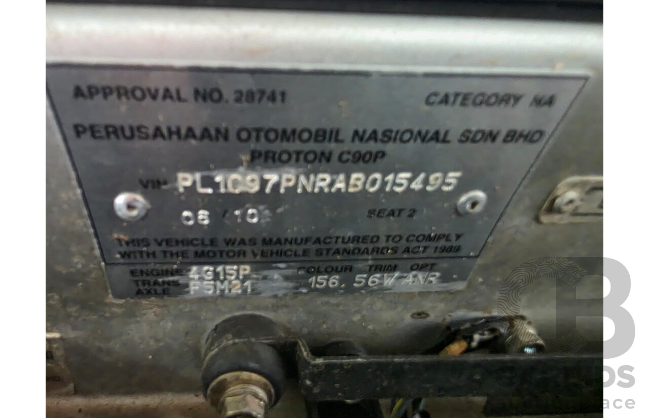 6/2010 Proton Jumbuck GLi  Utility Silver 1.5L