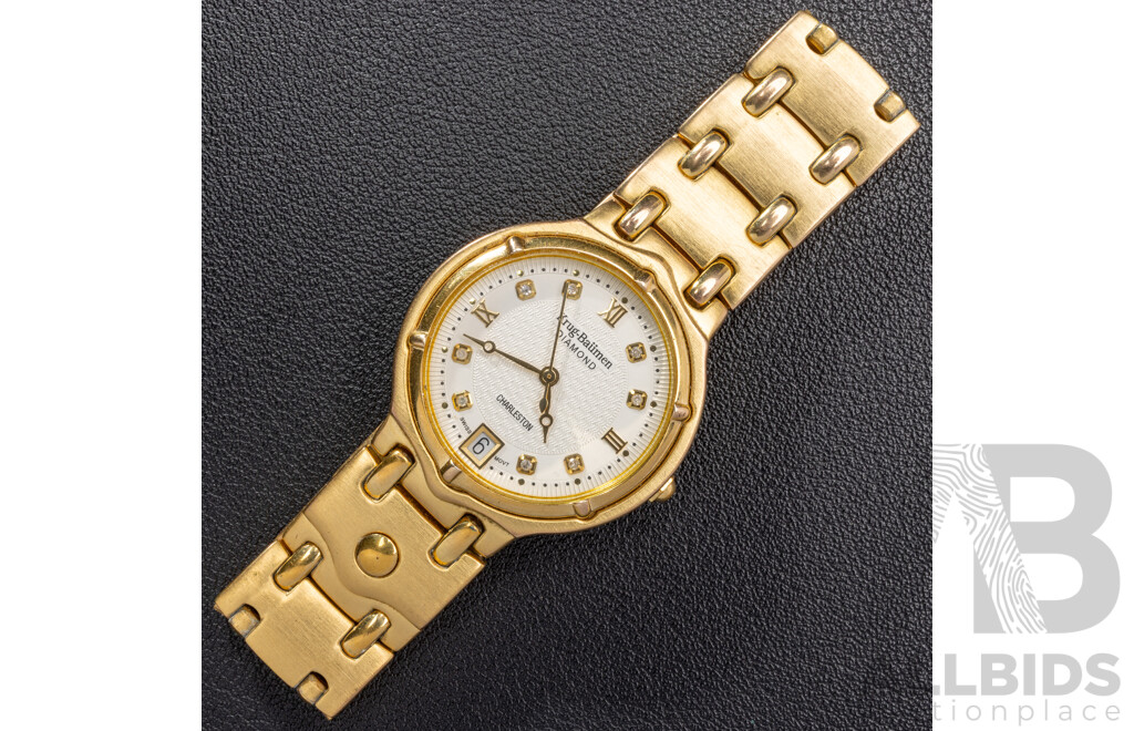 Krug-Baümen Charleston Diamond Ladies Watch, 415263DM, 18ct Electroplated