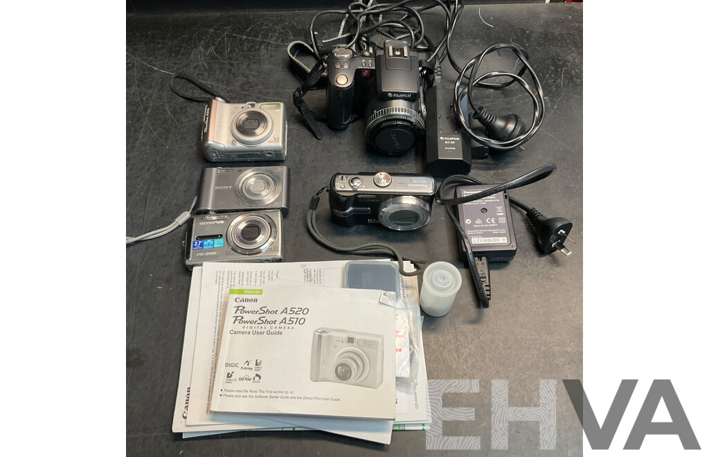 Assorted Digital Camera - Untested & for Repair