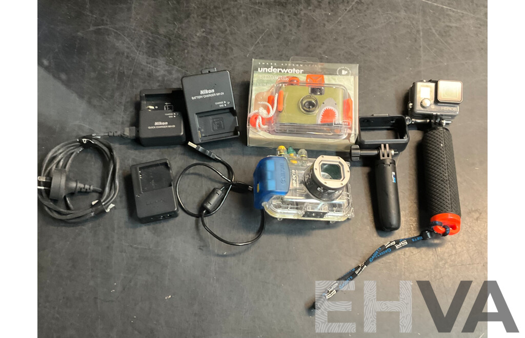 GoPRO &  Assorted Accessories for Camera Include Charger MH-24, MH-23 & More