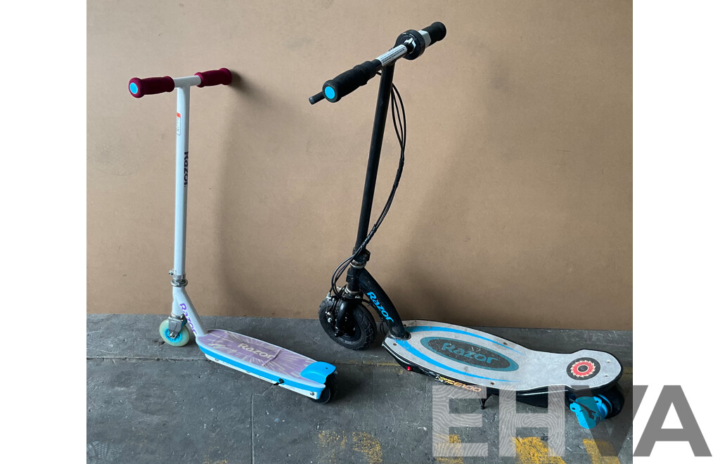 2x Razor Kids E-scooter