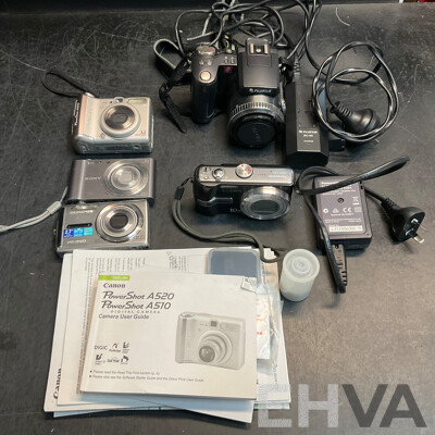 Assorted Digital Camera - Untested & for Repair