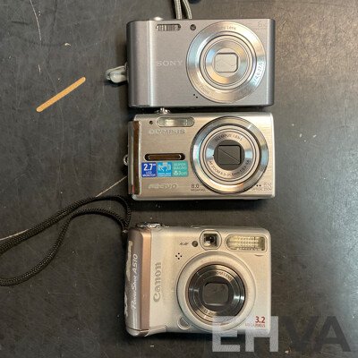 Assorted Digital Camera - Untested & for Repair