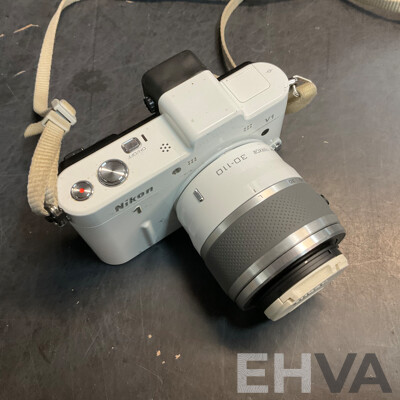 NIKON V1 Digital Camera with 10-30mm & 30-110 Mm Lens & SB-N5 Flash with Lowepro Camera Bag