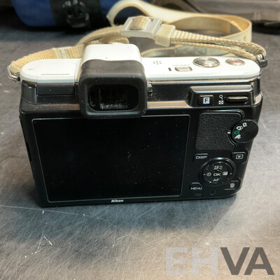 NIKON V1 Digital Camera with 10-30mm & 30-110 Mm Lens & SB-N5 Flash with Lowepro Camera Bag