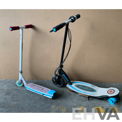 2x Razor Kids E-scooter