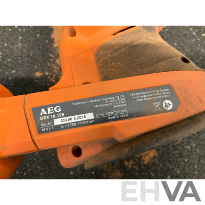 AEG 18V Bundle, Including Orbital Sander, Hammer Driver and Battery - Lot of 3