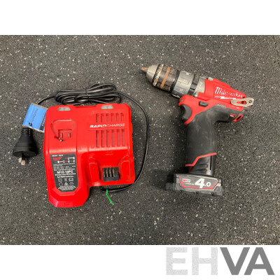MILWAUKEE 12V Bundle, Including Hammer Drill, Charger and Battery - Lot of 3