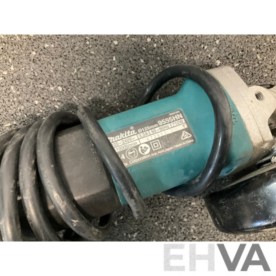 MAKITA Angle Grinder and OZITO Bundle, Including Inflator, Mitre Saw and Hammer Drill - Lot of 4