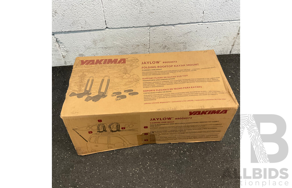 YAKIMA  Jaylow Folding Rooftop Kayak Mount - RRP $319.00