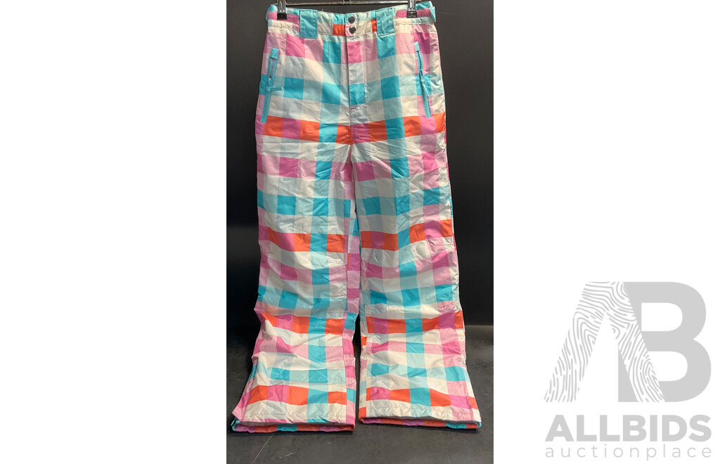 Assorted Snow Pants - Size Youth12,14 and S - Lot of 6