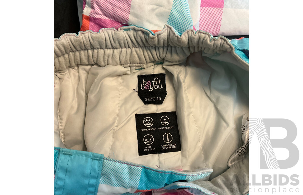 Assorted Snow Pants - Size Youth12,14 and S - Lot of 6