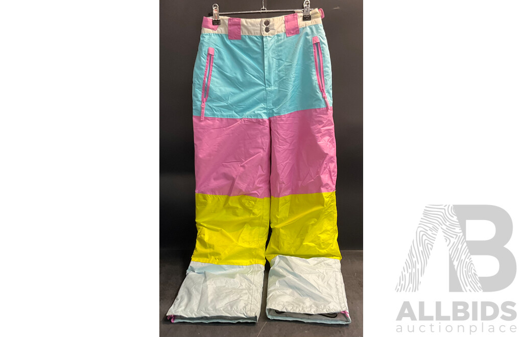 Assorted Snow Pants - Size Youth12,14 and S - Lot of 6
